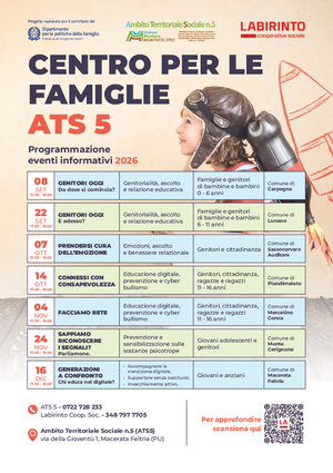 Calendario eventi Centro Famiglia 2026